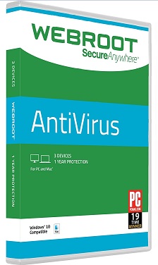 Webroot SecureAnywhere AntiVirus 3 PCs 180 days Key